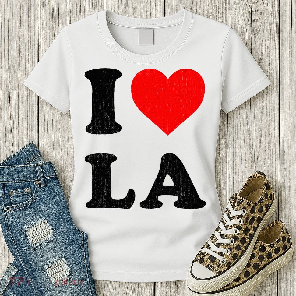 I Heart La Souvenir I Love Los Angeles Womens T-Shirt