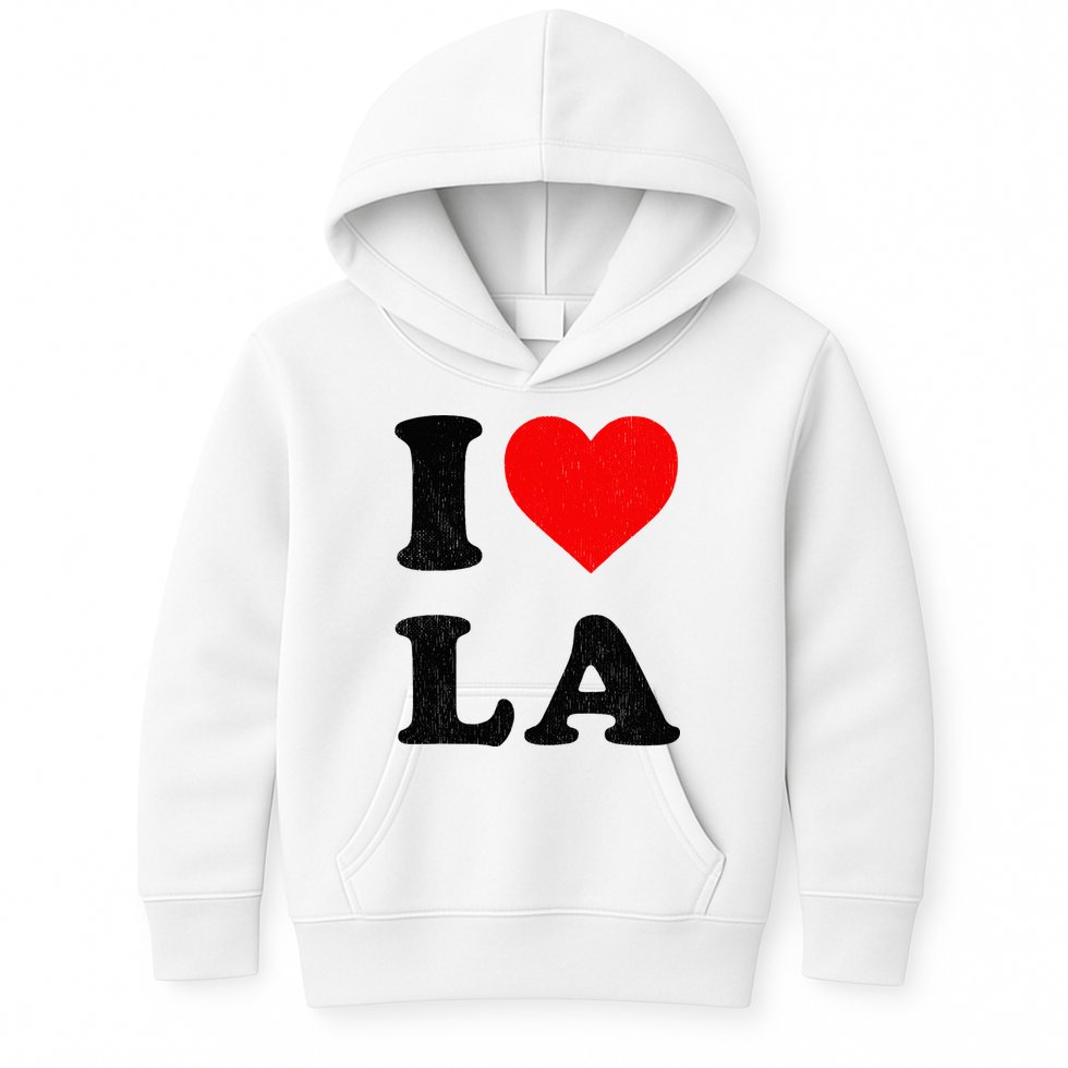 I Heart La Souvenir I Love Los Angeles Kids Hoodie