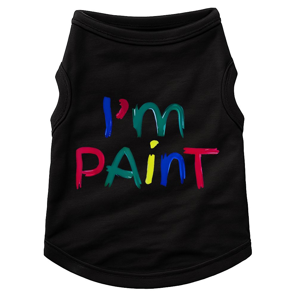 I Heart Love To Finger Paint IM Paint Cute Couple Valentine Doggie Tank