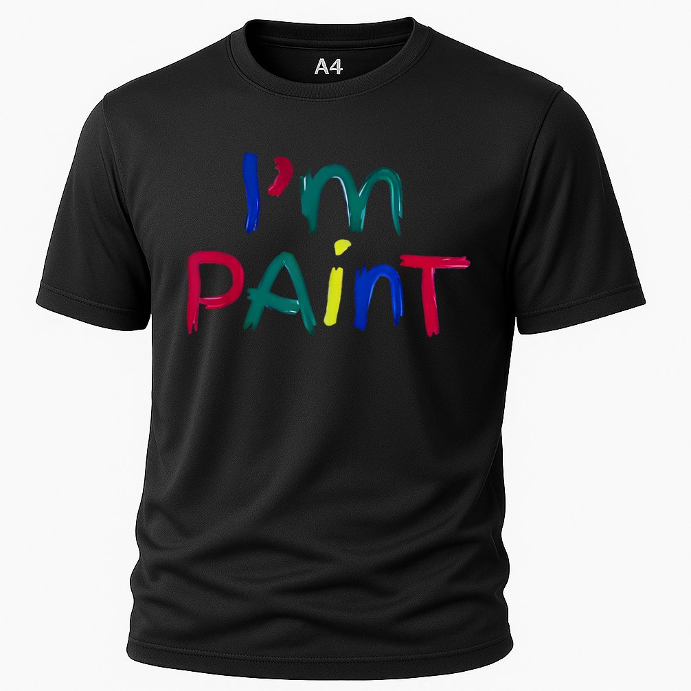 I Heart Love To Finger Paint IM Paint Cute Couple Valentine Cooling Performance Crew T-Shirt
