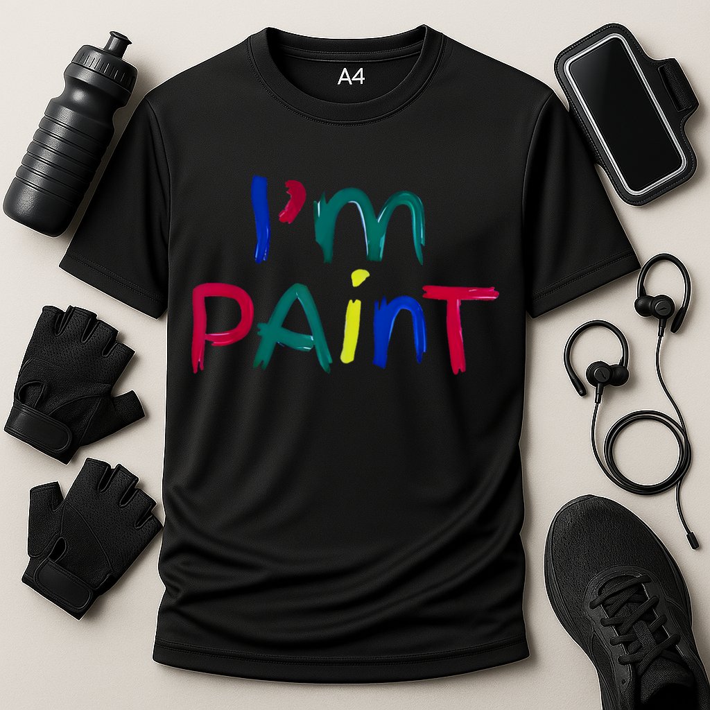 I Heart Love To Finger Paint IM Paint Cute Couple Valentine Cooling Performance Crew T-Shirt