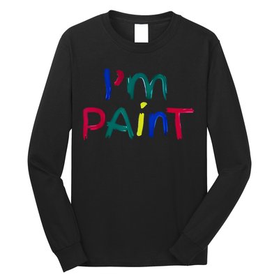 I Heart Love To Finger Paint IM Paint Cute Couple Valentine Long Sleeve Shirt