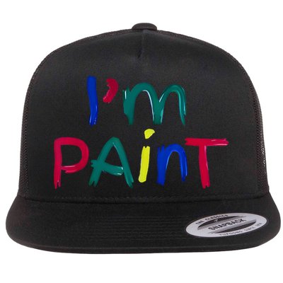 I Heart Love To Finger Paint IM Paint Cute Couple Valentine Flatbill Hat