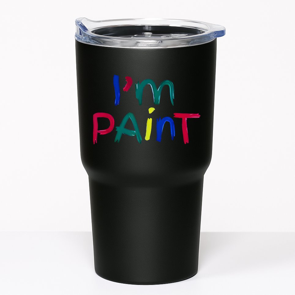 I Heart Love To Finger Paint IM Paint Cute Couple Valentine Tumbler