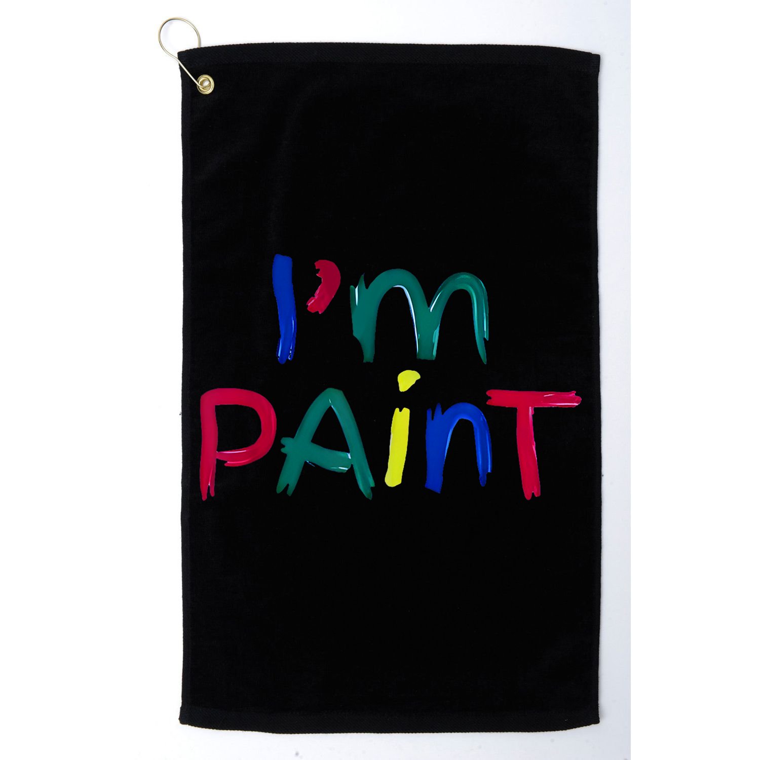 I Heart Love To Finger Paint IM Paint Cute Couple Valentine Golf Towel