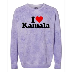 I Heart Love Kamala Harris Colorblast Crewneck Sweatshirt