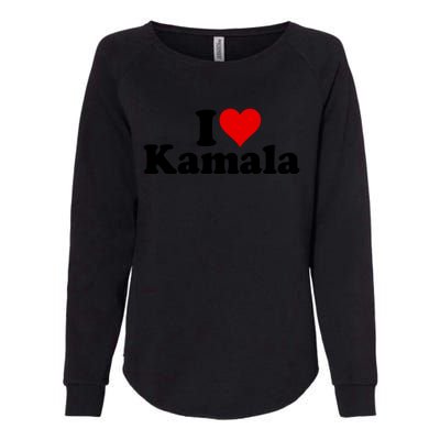 I Heart Love Kamala Harris Womens California Wash Sweatshirt