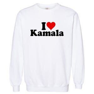 I Heart Love Kamala Harris Garment-Dyed Sweatshirt