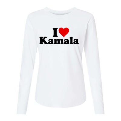 I Heart Love Kamala Harris Womens Cotton Relaxed Long Sleeve T-Shirt