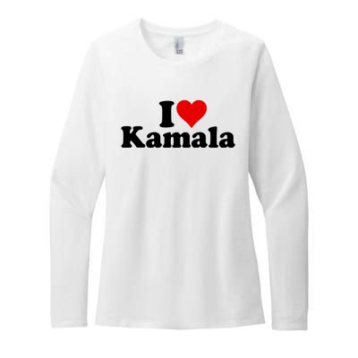 I Heart Love Kamala Harris Womens CVC Long Sleeve Shirt