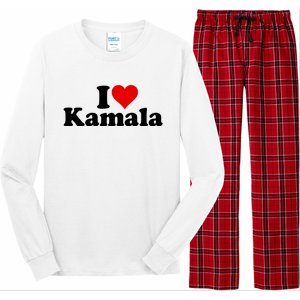 I Heart Love Kamala Harris Long Sleeve Pajama Set