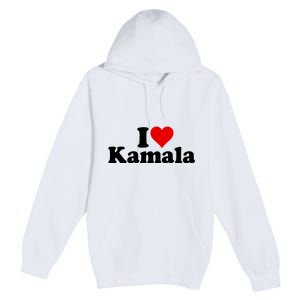 I Heart Love Kamala Harris Premium Pullover Hoodie