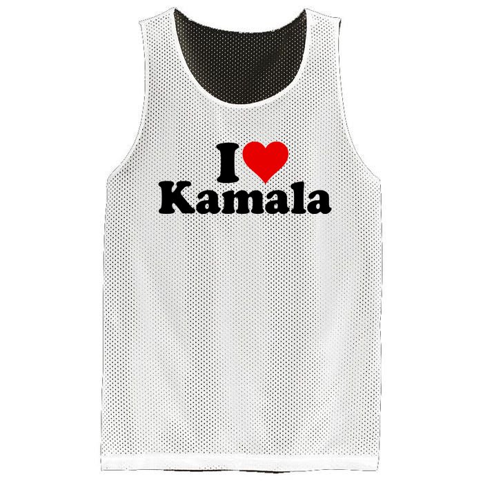 I Heart Love Kamala Harris Mesh Reversible Basketball Jersey Tank