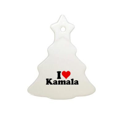 I Heart Love Kamala Harris Ceramic Tree Ornament