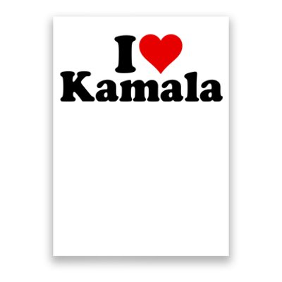 I Heart Love Kamala Harris Poster