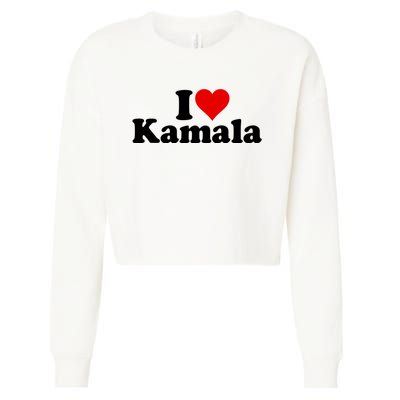 I Heart Love Kamala Harris Cropped Pullover Crew