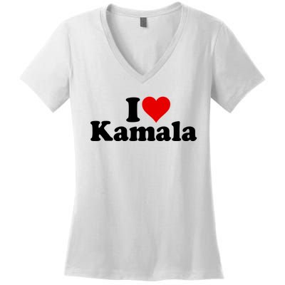 I Heart Love Kamala Harris Women's V-Neck T-Shirt