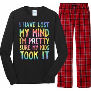 I Have Lost My Mind Kids Took It Mothers Day Mom Long Sleeve Pajama Set