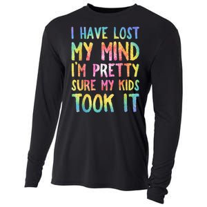 I Have Lost My Mind Kids Took It Mothers Day Mom Cooling Performance Long Sleeve Crew