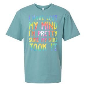 I Have Lost My Mind Kids Took It Mothers Day Mom Sueded Cloud Jersey T-Shirt