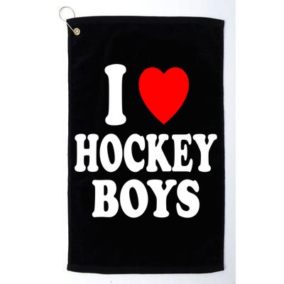 I Heart (Love) Hockey Skating Ice Attraction Hot Sexy Gift Golf Towel