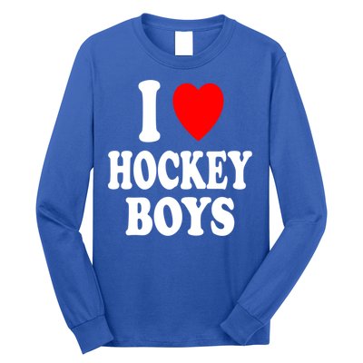 I Heart (Love) Hockey Skating Ice Attraction Hot Sexy Gift Long Sleeve Shirt