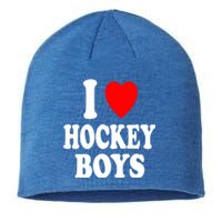 I Heart (Love) Hockey Skating Ice Attraction Hot Sexy Gift Sustainable Beanie