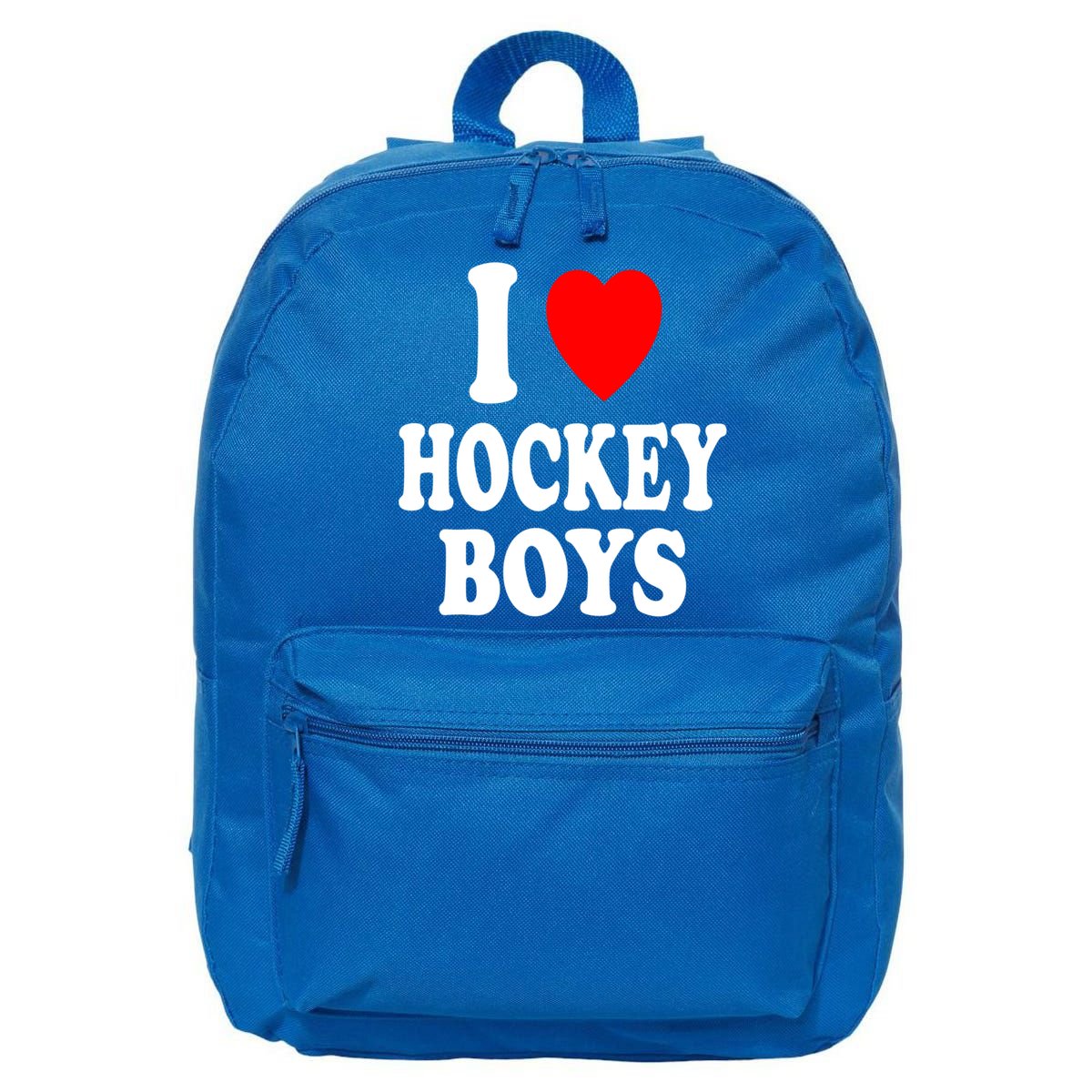 I Heart (Love) Hockey Skating Ice Attraction Hot Sexy Gift 16 in Basic Backpack