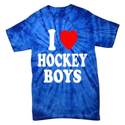 I Heart (Love) Hockey Skating Ice Attraction Hot Sexy Gift Tie-Dye T-Shirt