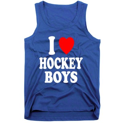 I Heart (Love) Hockey Skating Ice Attraction Hot Sexy Gift Tank Top