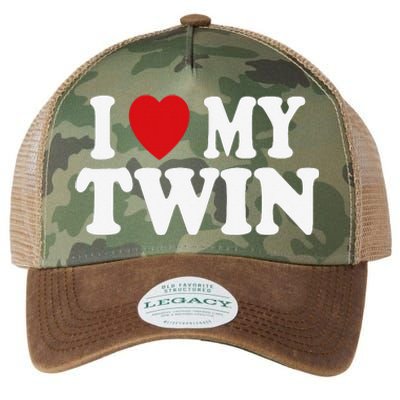 I HEART LOVE MY TWIN Legacy Tie Dye Trucker Hat