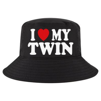 I HEART LOVE MY TWIN Cool Comfort Performance Bucket Hat