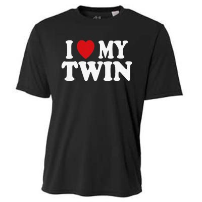 I HEART LOVE MY TWIN Cooling Performance Crew T-Shirt