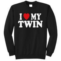 I HEART LOVE MY TWIN Sweatshirt