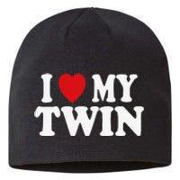 I HEART LOVE MY TWIN Sustainable Beanie