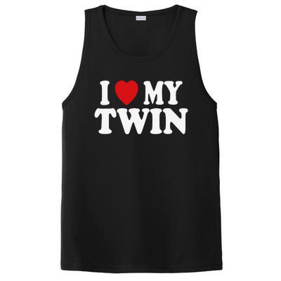 I HEART LOVE MY TWIN PosiCharge Competitor Tank