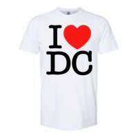 I Heart Love Washington WA DC Classic Font Softstyle CVC T-Shirt