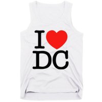 I Heart Love Washington WA DC Classic Font Tank Top