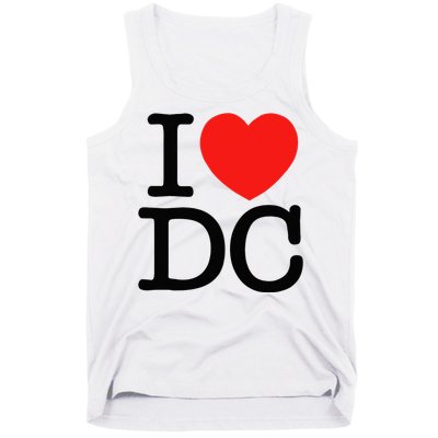 I Heart Love Washington WA DC Classic Font Tank Top