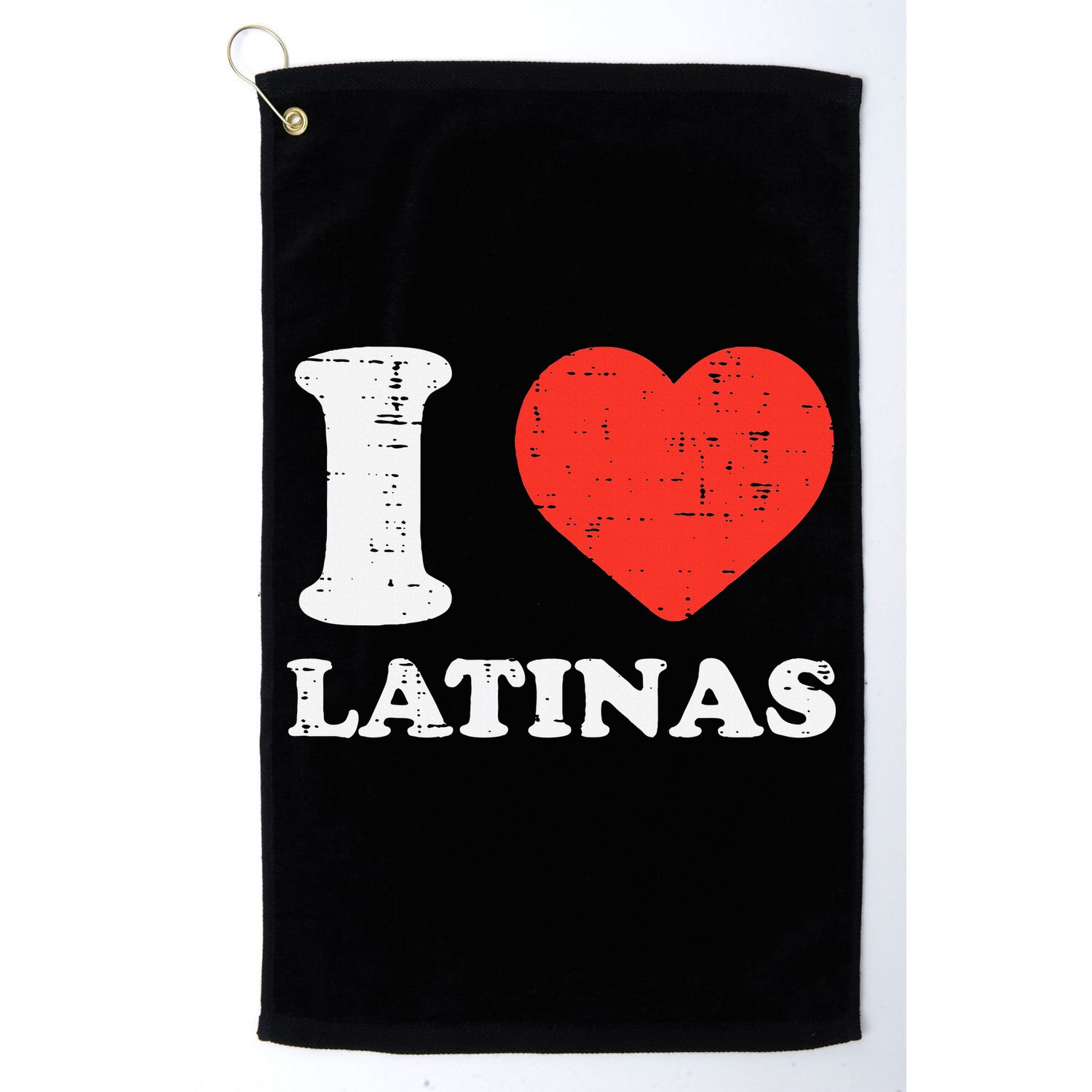 I Heart Latinas Funny Love Latinx Mom Girlfriend Wife Golf Towel