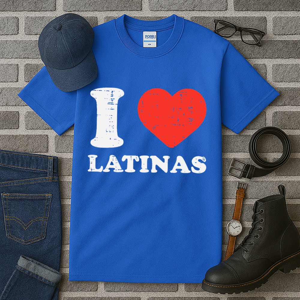 I Heart Latinas Funny Love Latinx Mom Girlfriend Wife Tall T-Shirt