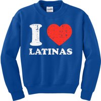 I Heart Latinas Funny Love Latinx Mom Girlfriend Wife Kids Sweatshirt