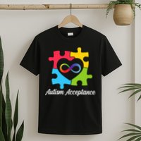 Infinity Heart Love Autism Awareness Acceptance T-Shirt