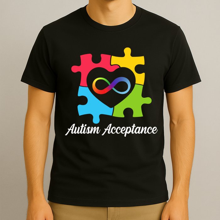 Infinity Heart Love Autism Awareness Acceptance T-Shirt