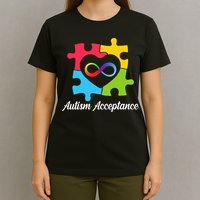 Infinity Heart Love Autism Awareness Acceptance T-Shirt