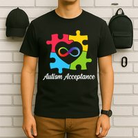 Infinity Heart Love Autism Awareness Acceptance T-Shirt