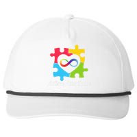 Infinity Heart Love Autism Awareness Acceptance Snapback Five-Panel Rope Hat