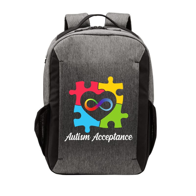 Infinity Heart Love Autism Awareness Acceptance Vector Backpack