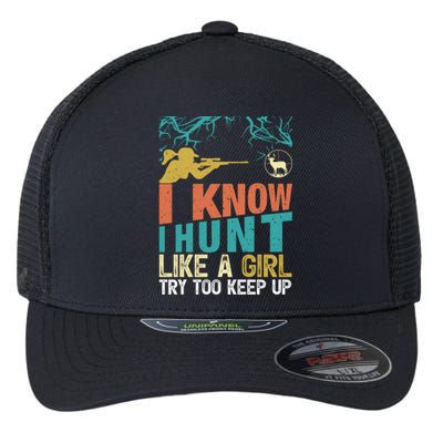 I Hunt Like A Gift Flexfit Unipanel Trucker Cap