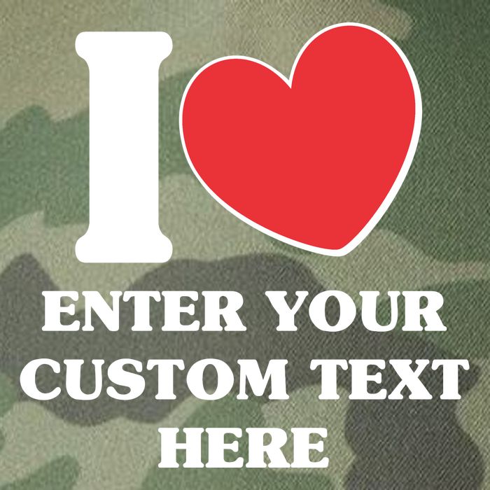 I Heart Love Custom Text Personalize Legacy Tie Dye Trucker Hat